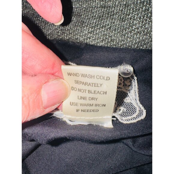 Marese Steampunk Embroider Floral Military Coat Jacket M Grey Rose Floral Cotton - Picture 6 of 10